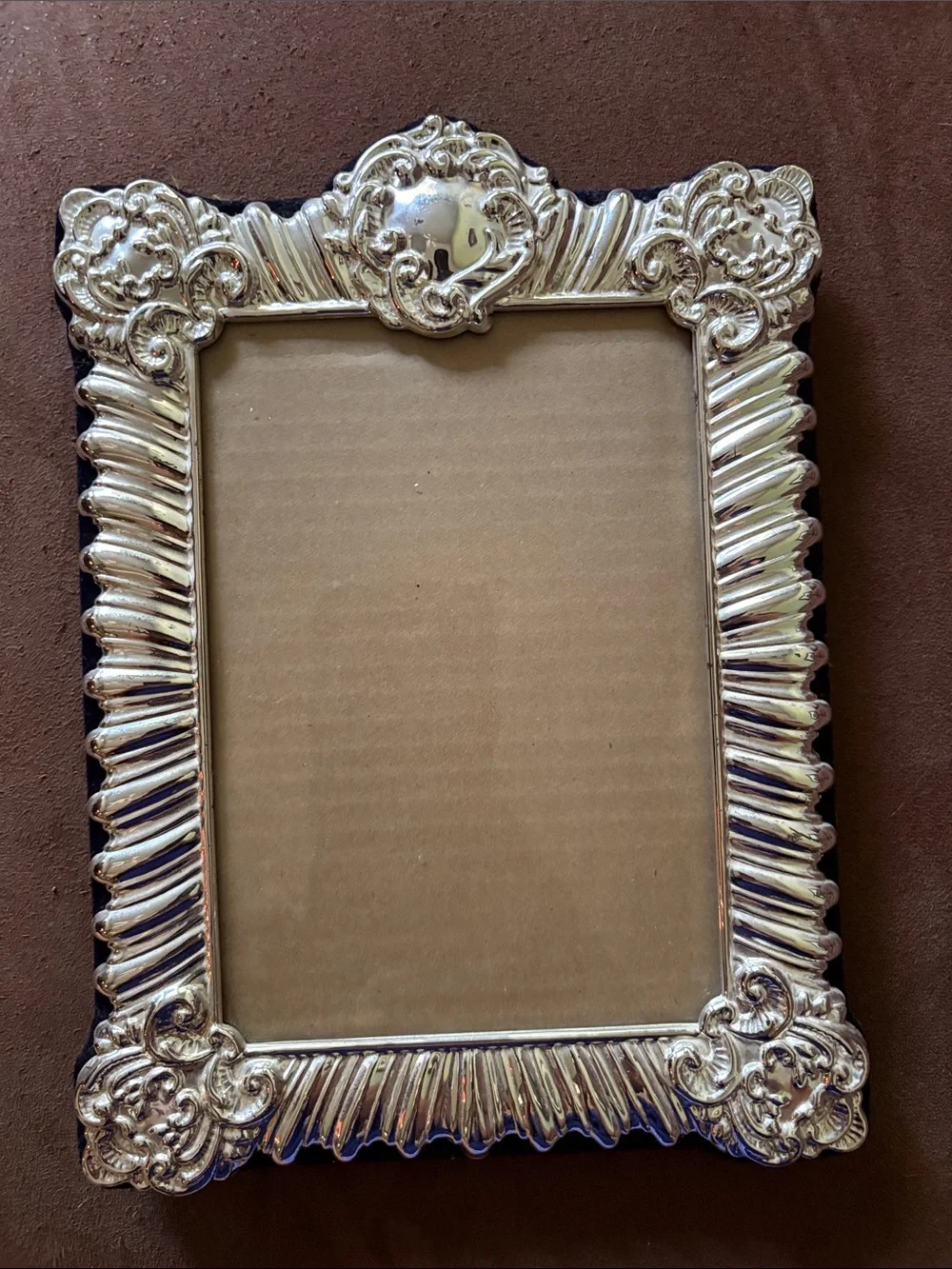 Ornate Silver Decorative Photo Frame - Elegant Home Accent